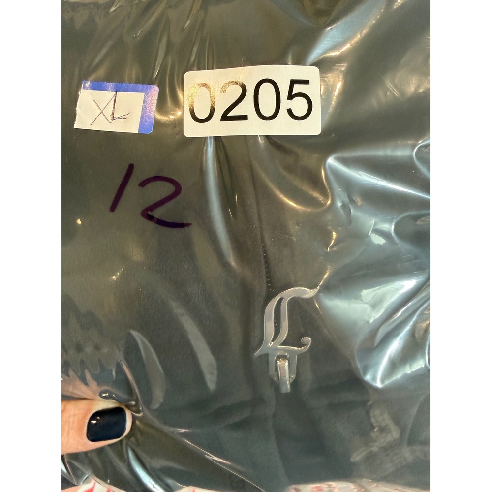 Juicy Couture Liquorice Black Velour Short Sleeve Rhinestone Logo Hoodie L NEW - Picture 8 of 8